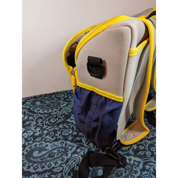 B Duck Yellow Gray Backpack Diaper Bag Kids Carryall NWT - Picture 6 of 12